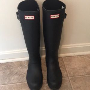 New Hunter Original Tall Rainboots. Black. Sz 9